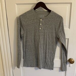 Crewcuts Heather Gray Long Sleeve Henley